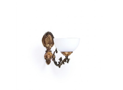 Plafoniera lampada da parete Applique lumi classiche a parete Marrone Classe.