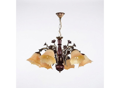 Lampada a soffitto Fiori Lampadario Lampadario Lampada Vetro Beige