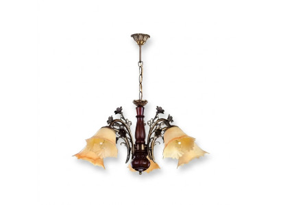Lampada a soffitto a fiori Luster lampadario lampadario lampada vetro beige