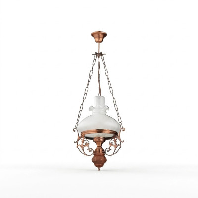 Lampadario Plafoniera Luster Lampadario Lampada a Soffitto in Vetro Marrone Stile Barocco