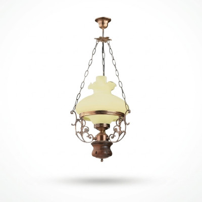 Lampada a soffitto Lampada Lampadario Luminiera Lampadario in vetro Beige Barocco