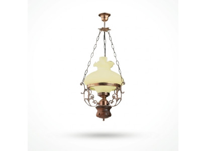 Lampada a soffitto Lampada Lampadario Luminiera Lampadario in vetro Beige Barocco
