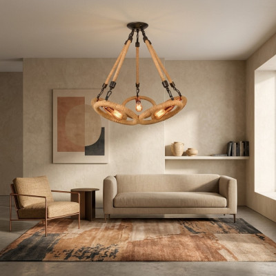 Lampadario a soffitto lustrino lampadario lampada da soffitto lampada vetro marrone moderno