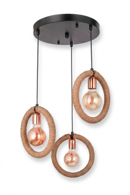 Lustro Lampadario Lampadario Lampada da soffitto Lampada Vetro Marrone Moderno