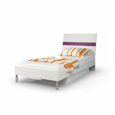 Letti design in legno lilla lucido per bambini singolo per camera da letto ragazza