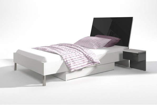 Camera dei bambini Letto Singolo Camera per ragazzi Nero Legno Letti Camera da letto Nuovi