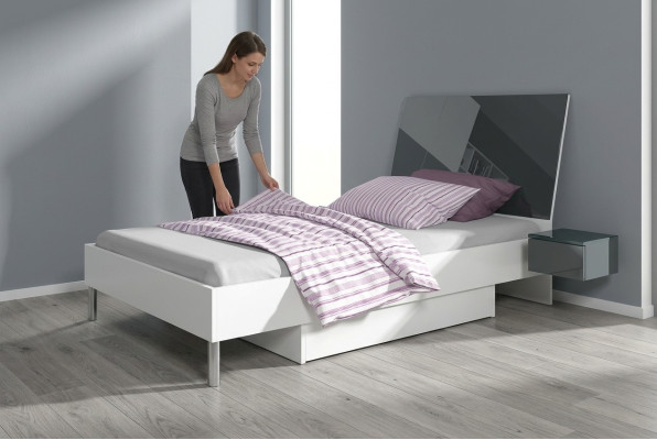 Stanza dei bambini Letto Camera da letto Letti Letto singolo Camera per ragazzi Grigio Legno