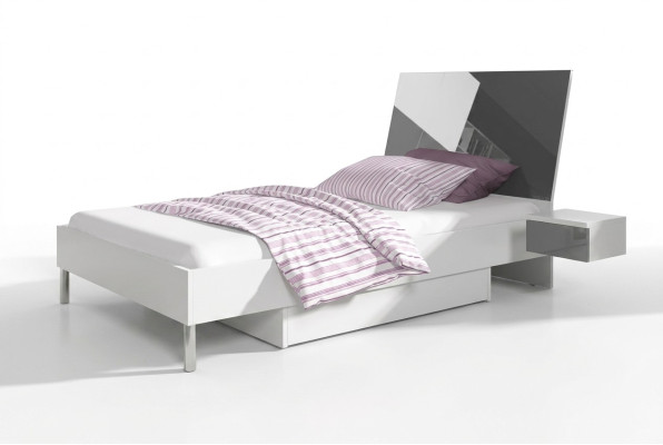 Stanza dei bambini Letto Camera da letto Letti Letto singolo Camera per ragazzi Grigio Legno