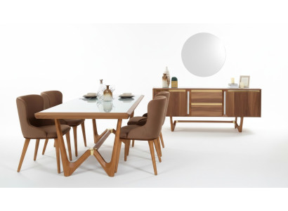 Gruppo tavolo da pranzo tavoli 6 pezzi set nuovo tavolo da pranzo 4x sedie sedia set sala da pranzo