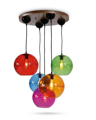 Lampada design soffitto moderno argento applique colorata lampadario guardia.