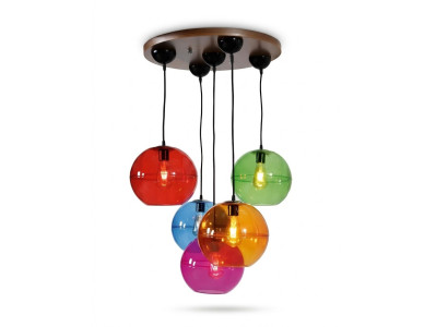 Lampada design soffitto moderno argento applique colorata lampadario guardia.