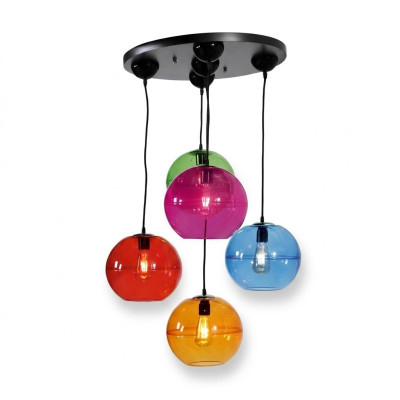 Design Lampadario Lampade a Soffitto Moderne Argento Lampada da Parete Colorata