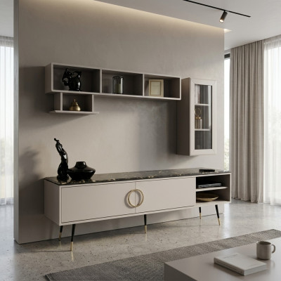 Italia stile mobile TV credenza sideboard mobile lussuoso mobile cassettiera 205cm