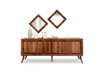 Sideboard cassettiera credenza armadi credenze marrone lusso xxl 200cm Nuovo