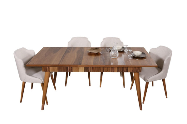 Tavolo da pranzo in legno Stile mobili Tavolo di lusso italiano 160 x 90 Tavoli in legno