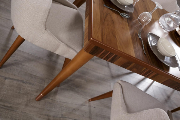 Poltrona Sedia Sedia a braccioli Sedie da pranzo Sedie in legno Sedia a braccioli Design Imbottita Nuova