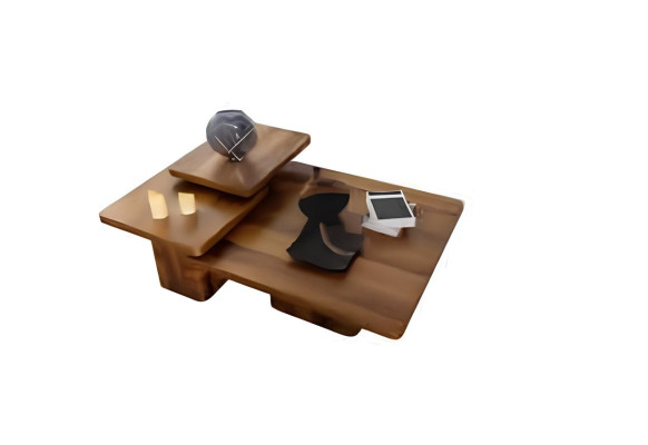 Set tavolo in legno tavolino 3 pezzi. Set di tavoli in legno per soggiorno divano tavoli mobili.
