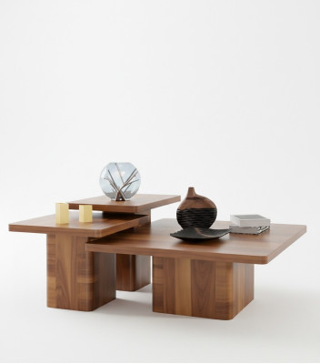 Set tavolo in legno tavolino 3 pezzi. Set di tavoli in legno per soggiorno divano tavoli mobili.