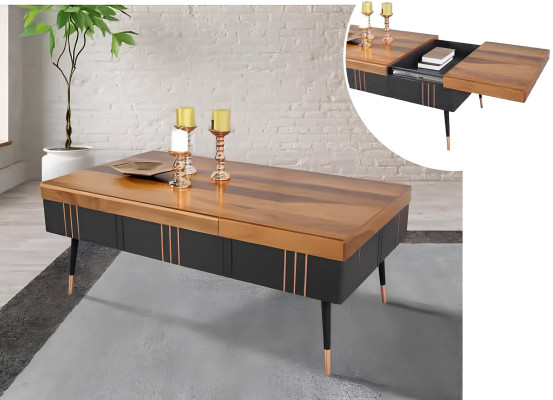 Tavolino da caffè Tavolino Tavolo Soggiorno Tavoli Tavolino in legno Divano 120x68cm