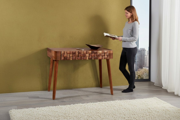 Tavolino da consolle Stile mobili Console Tavolo da toeletta Stile italiano Marrone Comodini