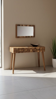 Tavolo console Comò Mobili Stile Consolle Tavolo da toeletta Stile Italiano Marrone