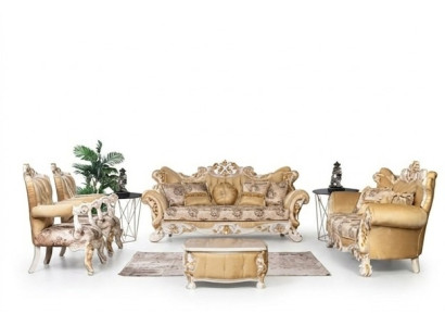 Set di divani classici 4 pezzi Barocco Rococò Mobili di lusso divano divano