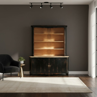 Vetrina buffet armadio in legno massello credenze mobile credenza cassettiera.