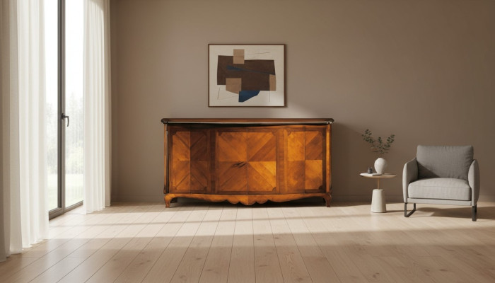 Arredamento Scaffali Vetrine Credenza Buffet Mobili italiani in legno massello 200 cm