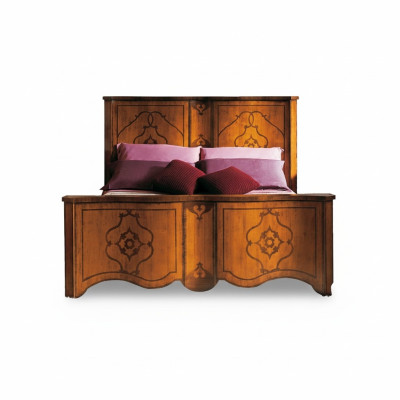 Letto marrone arredamento camera da letto legno design 160x200cm imbottitura letti per hotel tessile