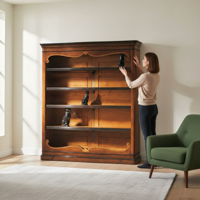 Massiccio scaffale libreria in legno armadio Mobili italiani Armadi Scaffali Nuovi