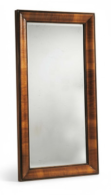 Specchio di lusso con cornice in legno reale, da appoggiare o appendere alla parete.