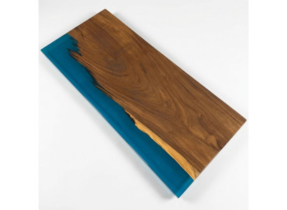 Resina epossidica Tavolo da pranzo River Table 200x90 Nuovo Legno vero Tavoli Massello Tavolo fluviale