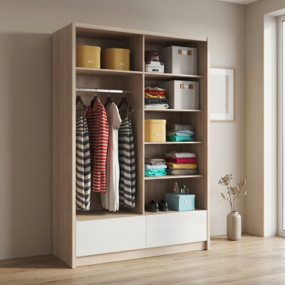 Mensole multifunzionali Armadio Scaffale Armadio Guardaroba Armadietti 150 cm NuovoGuardaroba.