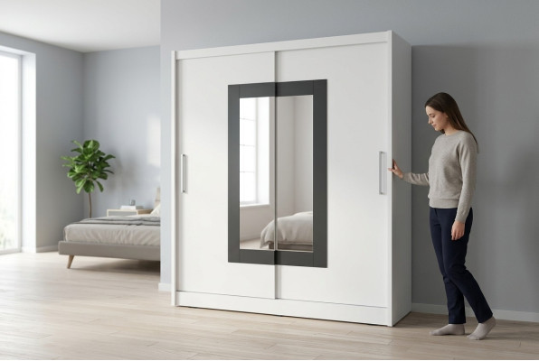 Armadio multiuso 180 cm Ripiani portaoggetti Armadio guardaroba Nuovo Scaffale