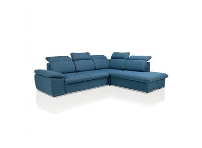 Divano angolare a L-forma, divano letto con cassettone, divano ad angolo.