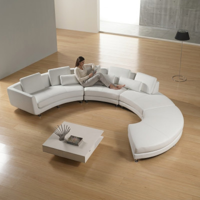 Divano rotondo con USB Divano rotondo Salotto Divano ad angolo Poltrona Divano ad angolo Letto