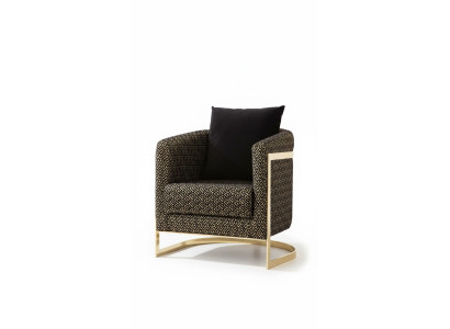 Poltrona singola moderna di design per il soggiorno. Lusso, mobili nuovi.