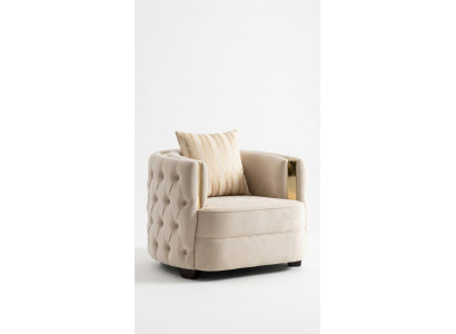 Salotto Poltrona di lusso Moderno Singolo Design Chesterfield 1 posto Mobili Italiani