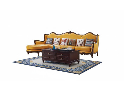 Divano d'angolo classico Giallo Divano Impero Sofa Divano in pelle Divani Divani
