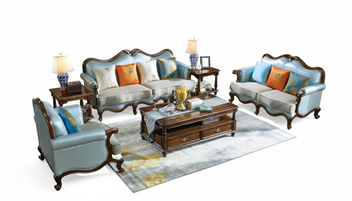Divano in pelle Set di divani 3+2+1 Posti Set Divano Divano Design