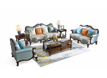 Divano in pelle Set di divani 3+2+1 Posti Set Divano Divano Design
