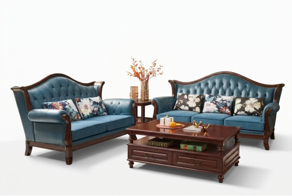 Set di divani 3+2 posti Set di divani, divano poltrona in pelle di lusso