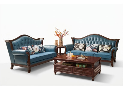 Set di divani 3+2 posti Set di divani, divano poltrona in pelle di lusso