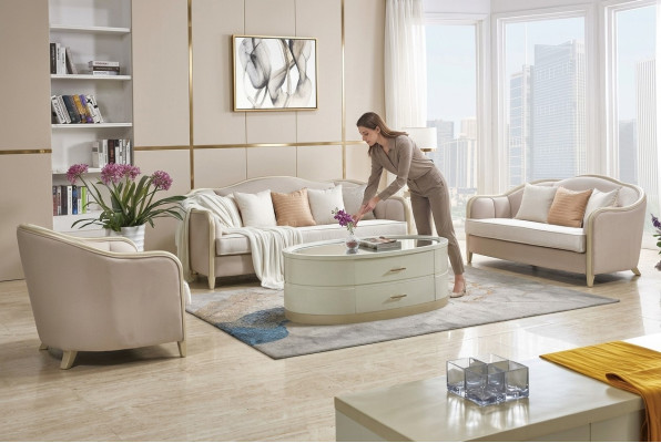 Classico set di divani divano imbottito, divano design mobili.