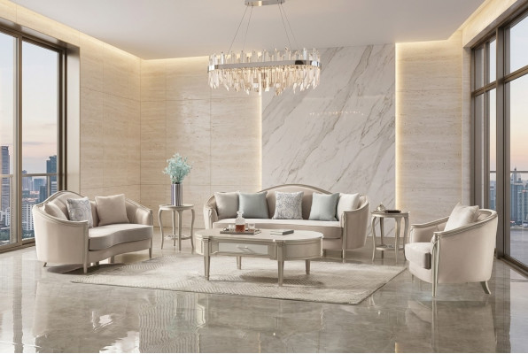 Set di divani 3 2 1 posti in design moderno per divano.