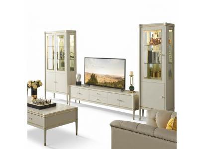 Design parete attrezzata mobile basso 2x armadio mobile TV credenza 3 pezzi set
