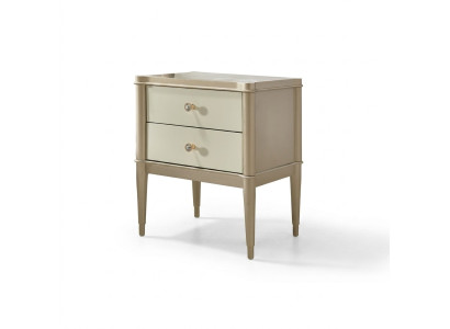Comodino Tavolino in Legno Tavoli Mobili Beige in Camera da Letto