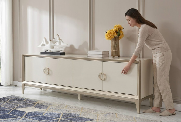 Mobiletto in legno credenza mobile comò credenza credenza bianca buffet.