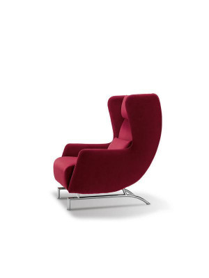 Sedia Singola Design Giallo Imbottita Soggiorno Mobili Poltrona Prianera
