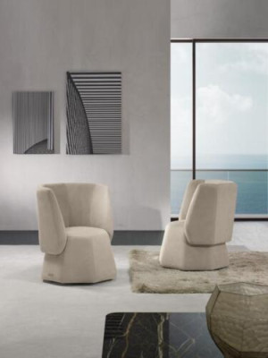 Design Poltrona di lusso monoposto moderna con schienale in tessuto 1 posti mobili monoposto Prianera
